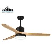 מאוורר תקרה SWAN סוואן 42" NORTHER נורתר דגם NTP-SW42-BKWD-LED