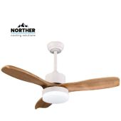 מאוורר תקרה SWAN סוואן 42" NORTHER נורתר דגם NTP-SW42-WHWD-LED