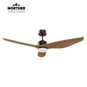 מאוורר תקרה 52" UNO WIFI לפרגולה NORTHER נורתר דגם NTP-UNO52-BKBW-LED-WF