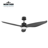 מאוורר תקרה 52" UNO WIFI לפרגולה NORTHER נורתר דגם NTP-UNO52-BK-LED-WF