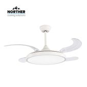 מאוורר תקרה 42" ROSE כנפיים מתקפלות NORTHER נורתר דגם NT-ROS42-W-L