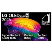 טלוויזיה חכמה "LG OLED EVO AI 4K 77 אל ג`י דגם OLED77C66LA