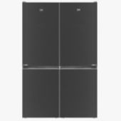 מקרר מקפיא תחתון 120 ס"מ BEKO בקו דגם RCNE365XBRIL