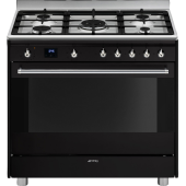 תנור משולב כיריים מבית SMEG סמאג דגם SSA91MABL2