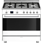 תנור משולב כיריים מבית SMEG סמאג דגם SSA91MAWH2