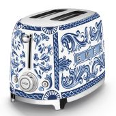 מצנם 2 פרוסות SMEG סמאג דגם TSF01 DGBEU סדרת דולצ`ה וגבאנה- מבצע שנתיים אחריות יבואן רשמי