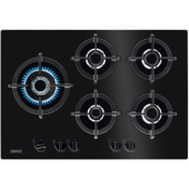 כיריים גז זכוכית 5 מבערים מבית ZANUSSI זנוסי דגם ZGO78530BA