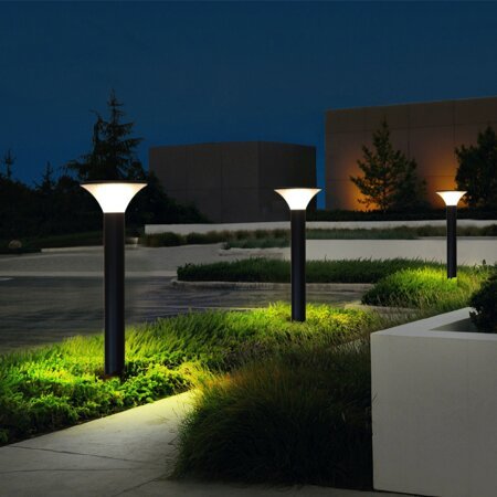 עמוד גינה סולארי גבוה דגם יסמין