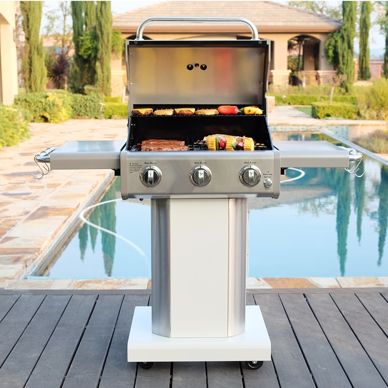 גריל גז 3 מבערים לבן Kenmore PG-4030400LD-PE