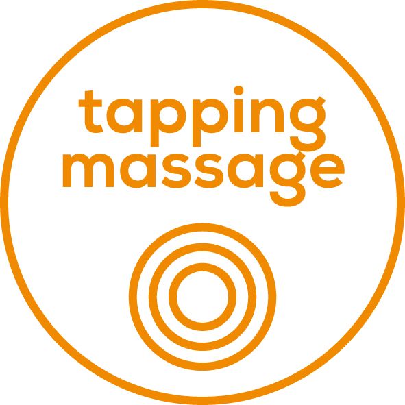 Tapping massage With powerful and rhythmic tapping movements, this massage penetrates the deeper layers of muscle to help create a feeling of deep relaxation