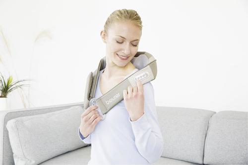 חגורת עיסוי שיאצו - עיסוי שיאצו מרגיע לגב, לצוואר ולכתפיים MG148